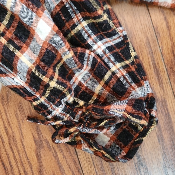 Madewell Plaid Cinch Sleeve Blouse - Picture 2 of 3